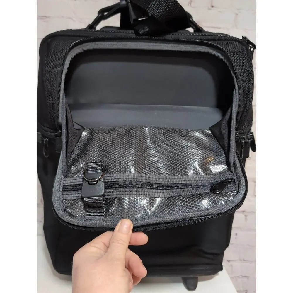 Briggs & Riley Baseline 22.5” Carry On Rolling Luggage 2 Wheel Black Ballistic - Picture 4 of 16